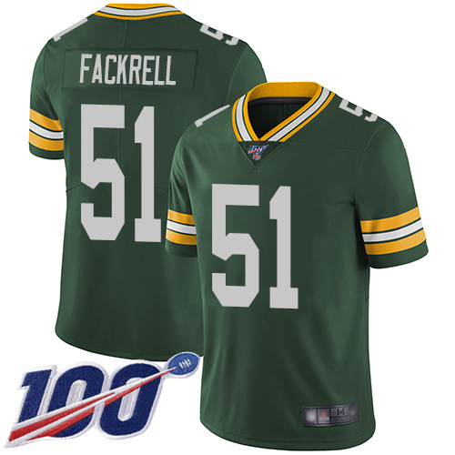 Green Bay Packers Limited Green Men 51 Fackrell Kyler Home Jersey Nike NFL 100th Season Vapor Untouchable